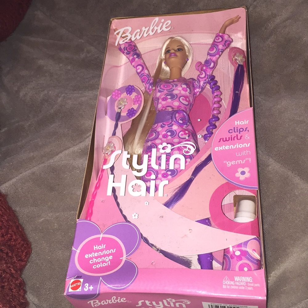 Barbie styling hair